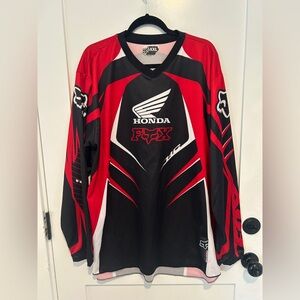 Fox Honda Racing Jersey  Red/Black Men Size XXL Great Condition